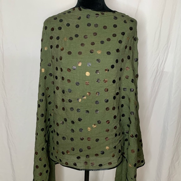 Accessories Green Polka Dot Scarf Poshmark